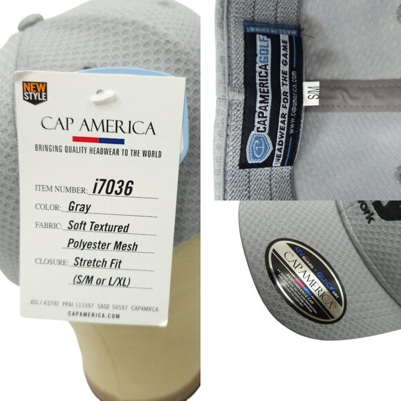 DIY Network Textured Mesh Fitted S/M Cap Trucker Baseball Golf Hat UV Guard NEW - Picture 8 of 13